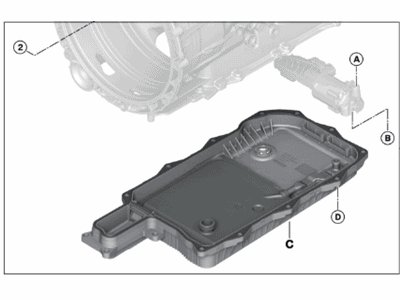 2019 BMW 530e xDrive Transmission Pan - 24348632193