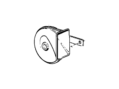 1989 BMW 750iL Horn - 61331374440