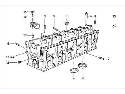 1994 BMW 750iL Cylinder Head - 11121733052