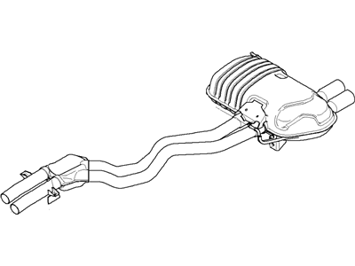 2008 BMW Z4 Muffler - 18107551503