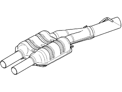 BMW 745i Exhaust Pipe - 18107511041