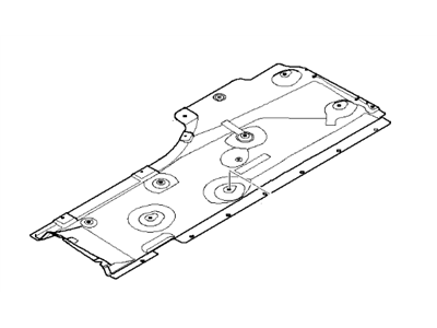 BMW 51757059389 Lateral Underbody Shield, Left