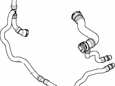 2007 BMW 525i Cooling Hose - 17127542209