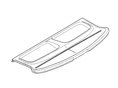 BMW 51462268848 Rear Window Shelf With Sun Blind