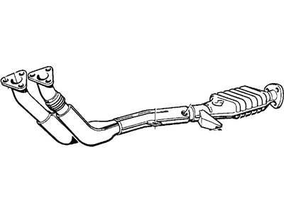 1986 BMW 325e Exhaust Pipe - 11761711822