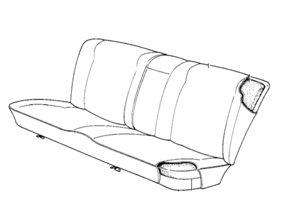 BMW 52201946629 Pad Seat Rear