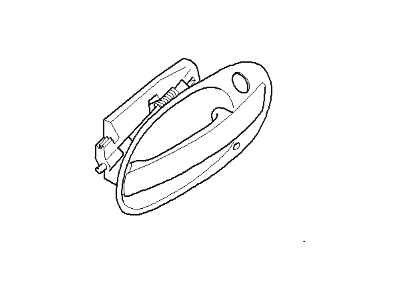 2002 BMW 745i Door Handle - 51217066671