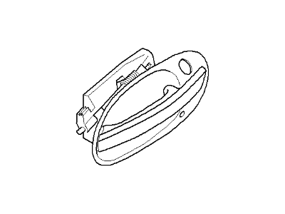 BMW 51217191905 Outer Door Handle, Left