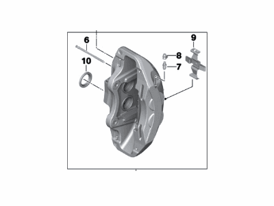 2017 BMW 540i xDrive Brake Caliper - 34116880305