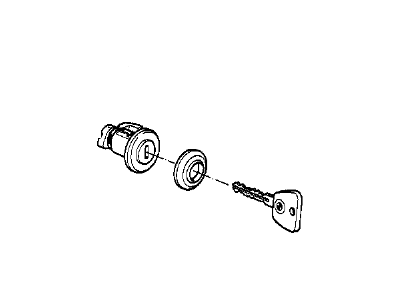 1987 BMW 325i Door Lock Cylinder - 51211924903