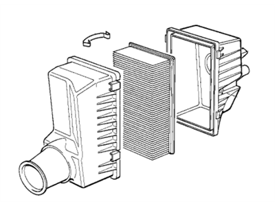 1995 BMW 525i Air Filter Box - 13711735344