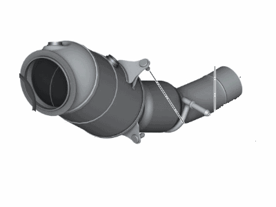 2013 BMW 528i Catalytic Converter - 18327645665