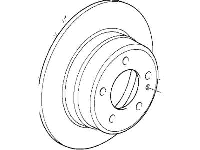 1997 BMW M3 Brake Disc - 34212227178