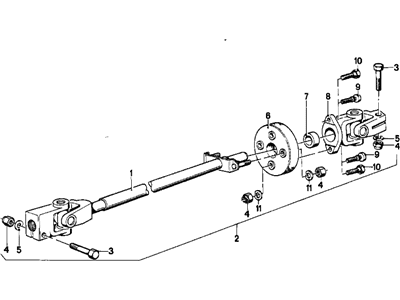 BMW 320i Steering Shaft - 32311121790