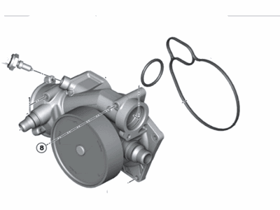 2019 BMW X6 M Water Pump - 11537843738