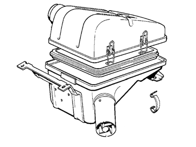 1988 BMW 635CSi Air Filter Box - 13711714470