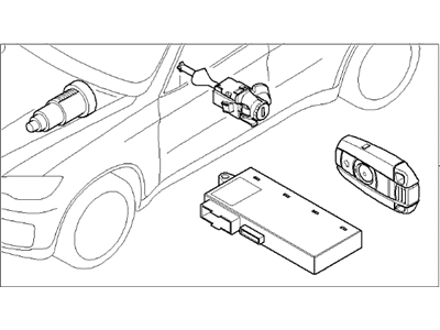 BMW X6 M Door Lock Cylinder - 51210036804