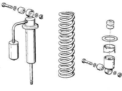 BMW 33531242302 Rear Spring Strut