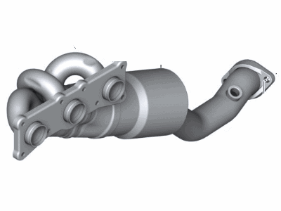 BMW 18407558769 Exchange. Exhaust Manifold With Catalyst