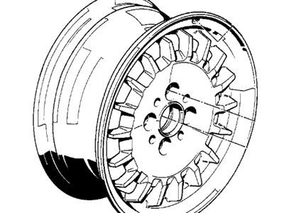 1987 BMW 325is Alloy Wheels - 36111178802