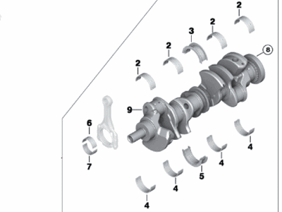 2016 BMW M5 Crankshaft - 11212222005