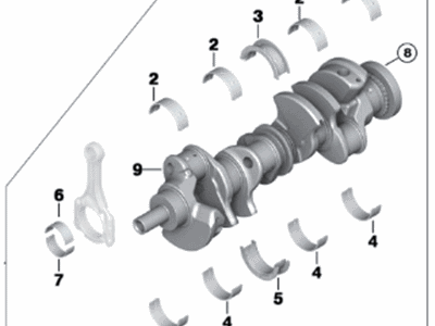 BMW 550i GT xDrive Crankshaft - 11217620981