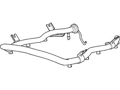 2003 BMW 540i Fuel Rail - 13531710042