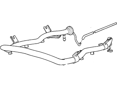 2002 BMW 540i Fuel Rail - 13531742177