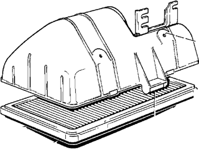 1986 BMW 325e Air Filter - 13721271254