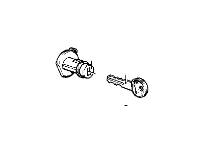 BMW 633CSi Door Lock Cylinder - 51211851987