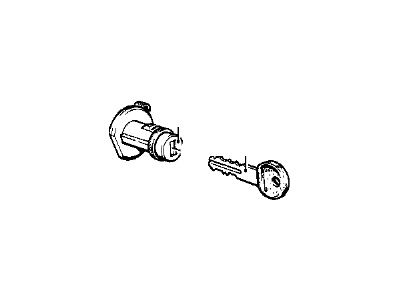 BMW 633CSi Door Lock Cylinder - 51211851988