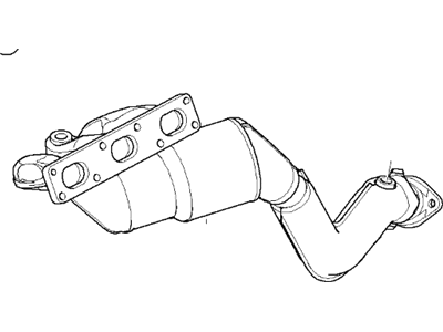 BMW 18407523903 Exchange. Exhaust Manifold With Catalyst