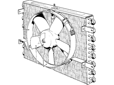 1987 BMW 325is A/C Condenser Fan - 64541377298