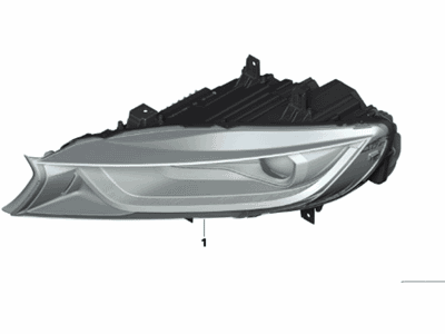 BMW 63117446814 Right Side Headlight