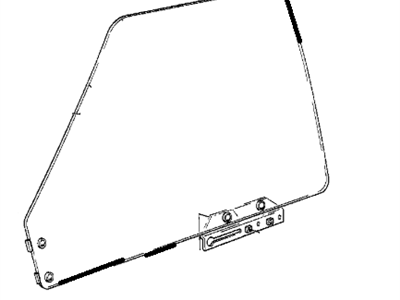 BMW 51321862882 Door Window Green Front Right