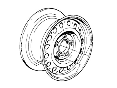 BMW 528e Alloy Wheels - 36111178934