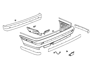 BMW 51122231642 Retrofit Kit, M Rear Apron, Primed