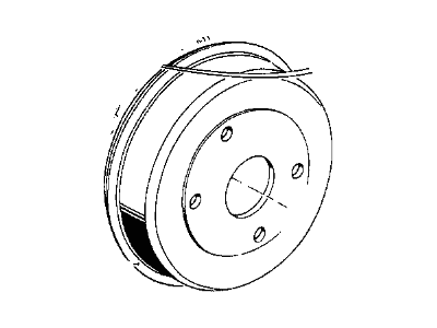 1969 BMW 2002 Brake Drum - 34213460010