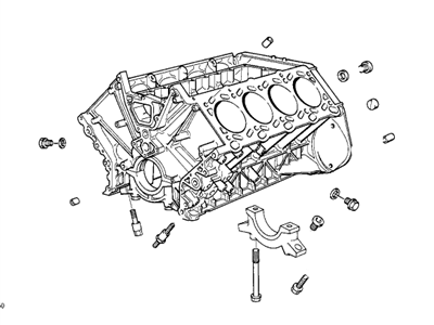 BMW 11111435283 Engine Block With Piston
