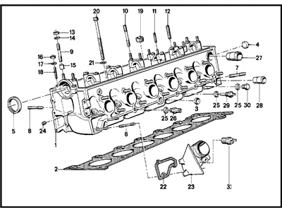 1985 BMW 524td Cylinder Head Gasket - 11122243879