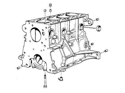 BMW 11111247617 Engine Block With Piston