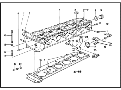 BMW 11129059244 Gasket Set Cylinder Head Asbestos Free