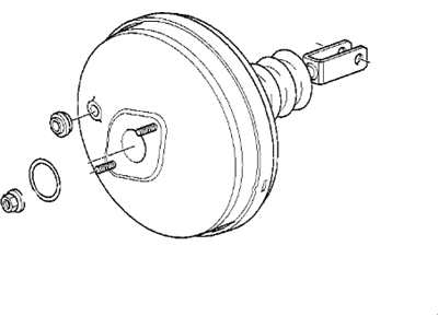 2001 BMW 540i Brake Booster - 34331163402