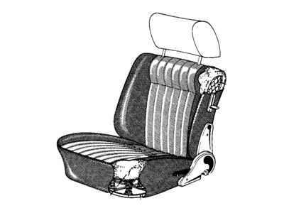 BMW 52101853341 Spring Frame Seat Front