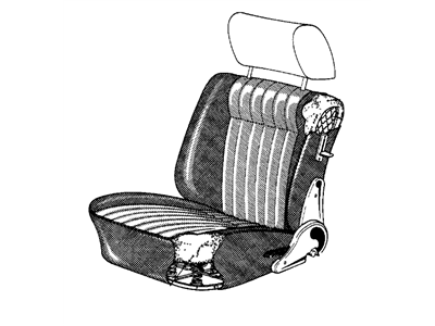 1973 BMW 2002 Seat Cushion Pad - 52101841668