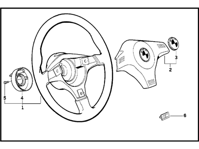 1995 BMW 840Ci Steering Wheel - 32332226785