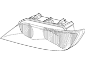 BMW Z3 Headlight - 63128386047 Left Headlight Assembly