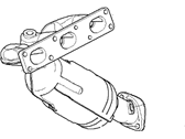 BMW Exhaust Manifold - 18407521826 Exchange Exhaust Manifold With Catalyst
