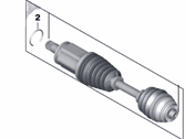 BMW Axle Shaft - 31607529201 Outer Cv Joint