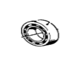 BMW 26121209590 Grooved Ball Bearing